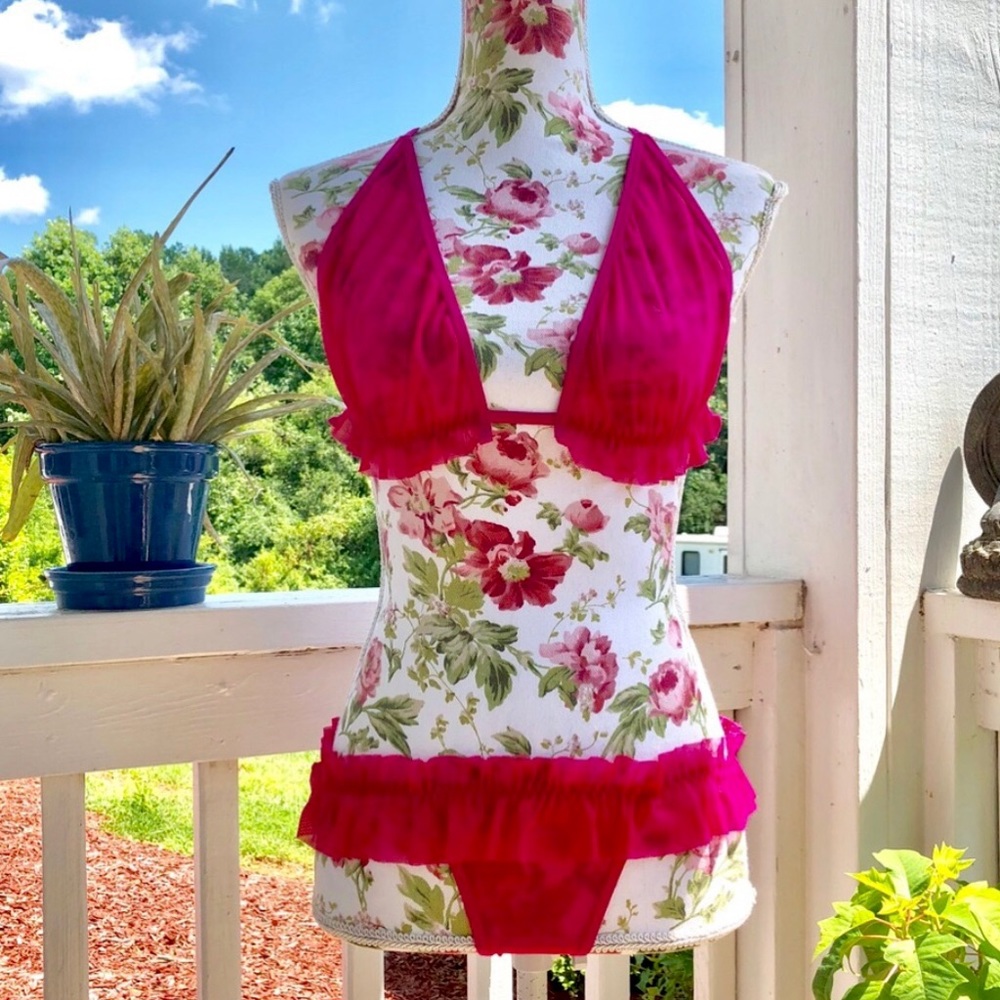 Sheer Pink Two Piece - Picture 1 of 8